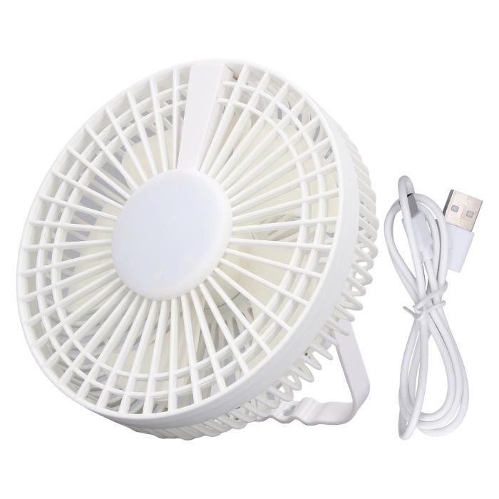 Ventilateur Mural Miniature Avec Télécommande - 3 Vitesses + Veilleuse - Idéal Pour Chambre, Bureau Ou Garage - 5