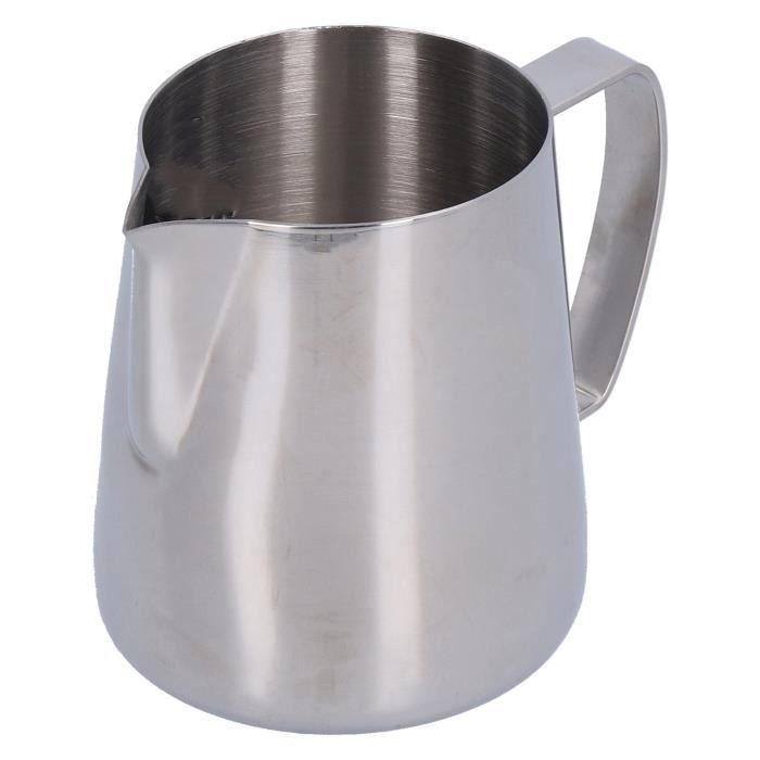 Pichet à Lait Inox 1000ml - Bec Verseur Précis - Mousseur à Lait - Pour Café, Latte, Maison Ou Bar - MAGT