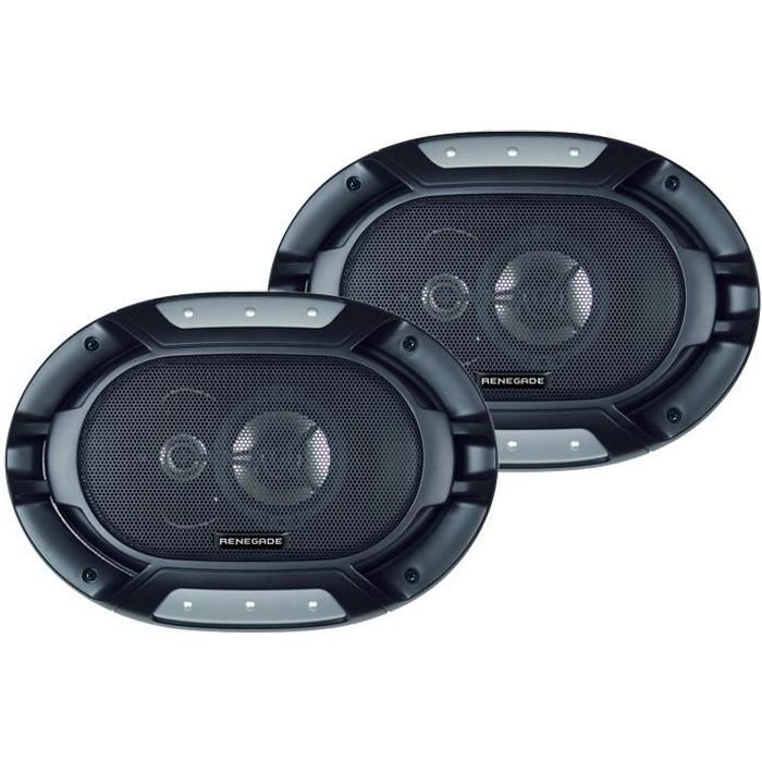Enceintes voiture 6x9 pouces 3 voies 200W RENEGADE RX-693