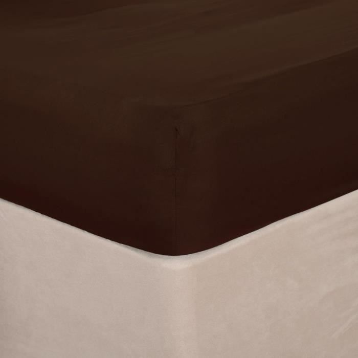 Drap Plat En Microfibre Doux Et Infroissable - Confortable Et Résistant (Rouge, Très Grand Lit)
