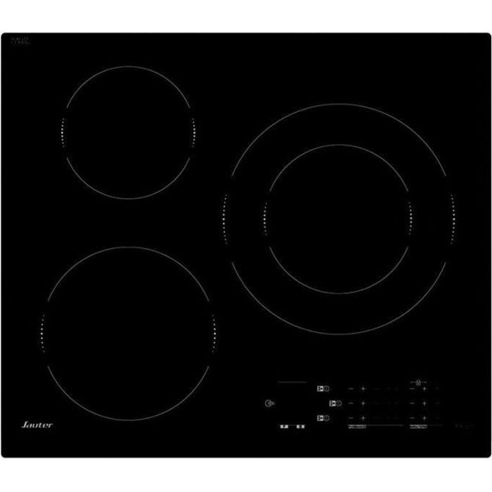 Plaque de cuisson induction SAUTER SPI7362B - 7200 Watts - 3 foyers - Noir