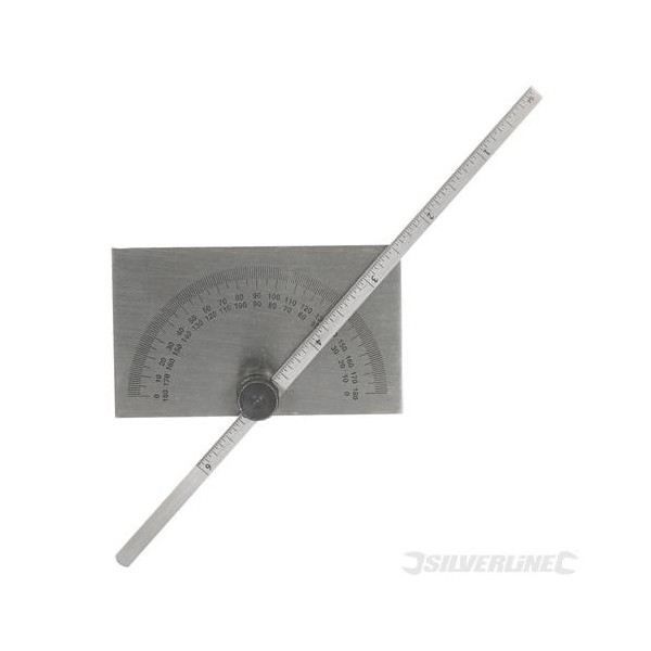 Rapporteur D'Angle PIMALDAUM Réglable 10-170° - Dimensions 150-300 Mm - Acier Carbone Haute Résistance - Pour Menuiserie, Soudure Et Bricolage Précis