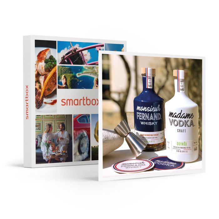 Coffret Cadeau SMARTBOX - Coffret spiritueux & cocktail avec vodka