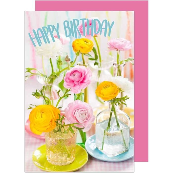 Carte D'anniversaire De Qualité Supérieure Avec Enveloppe - Carte De