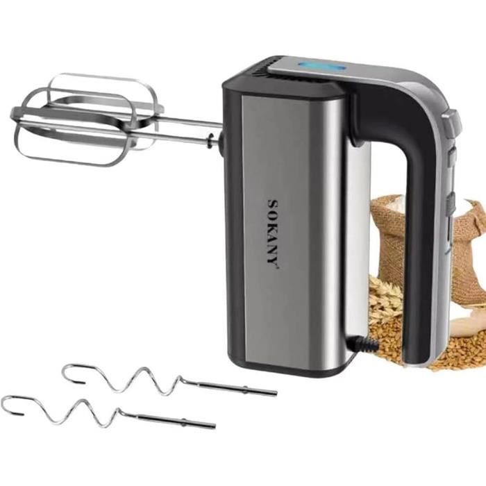 Deik Batteur, 300W Batteur Électrique Avec 6 Vitesses Et 2 Fouets Métalliques Électriques Et