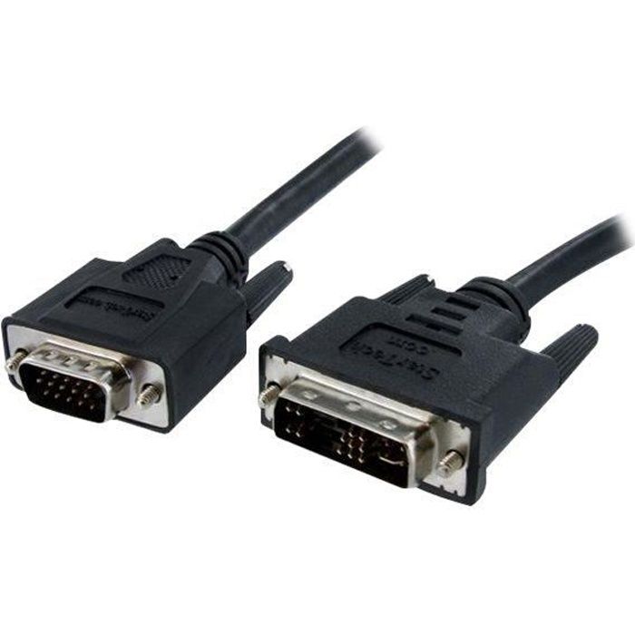 Câble DVI vers VGA HD15 de 2 m - Câble écran DVI vers VGA - DVI-A (M ...