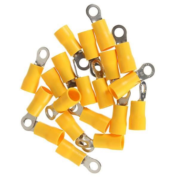 Haute Qualité 5.3 mm Jaune Isolé Anneau Connecteur Bornes à sertir électrique