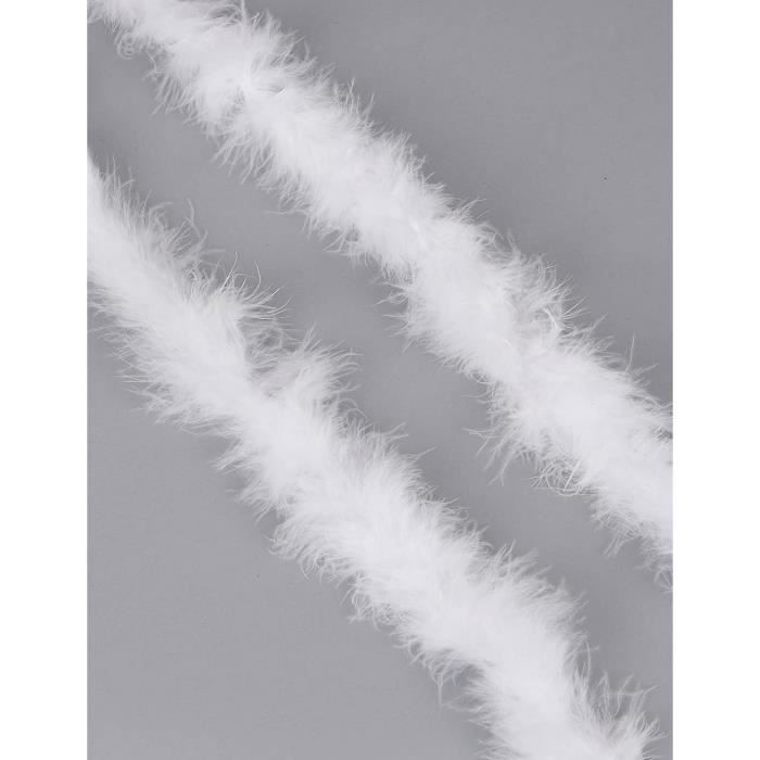 Kaemingk - Guirlande Boa de plumes blanches Ø.15 x H.184 cm - Jardiland