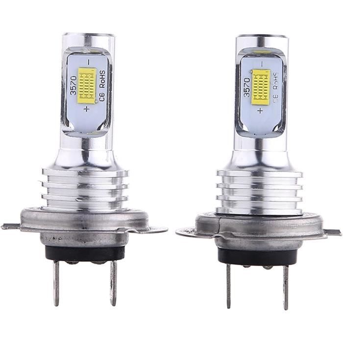 Kit Xénon HID H7 55W 6000K - Ampoules + Ballasts Slim Pour Voiture - Conversion Phare