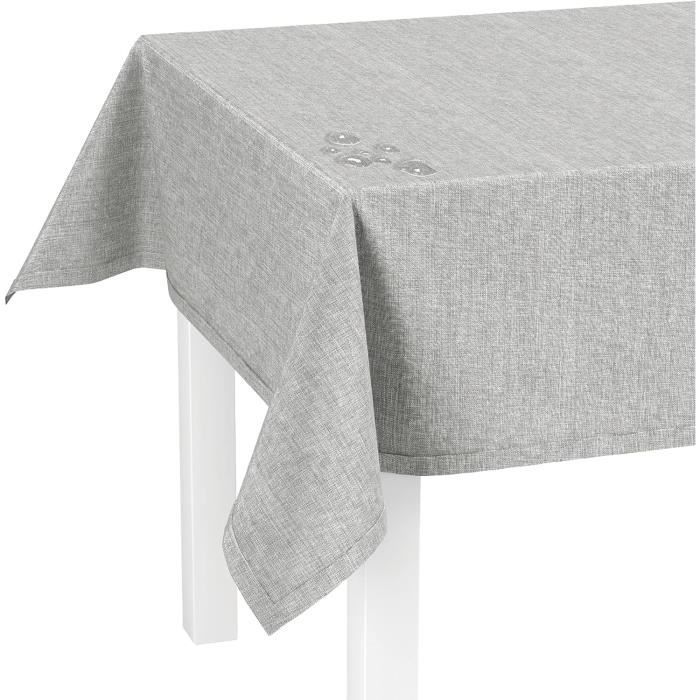 Vintage nappe ancienne en lin brodée - France