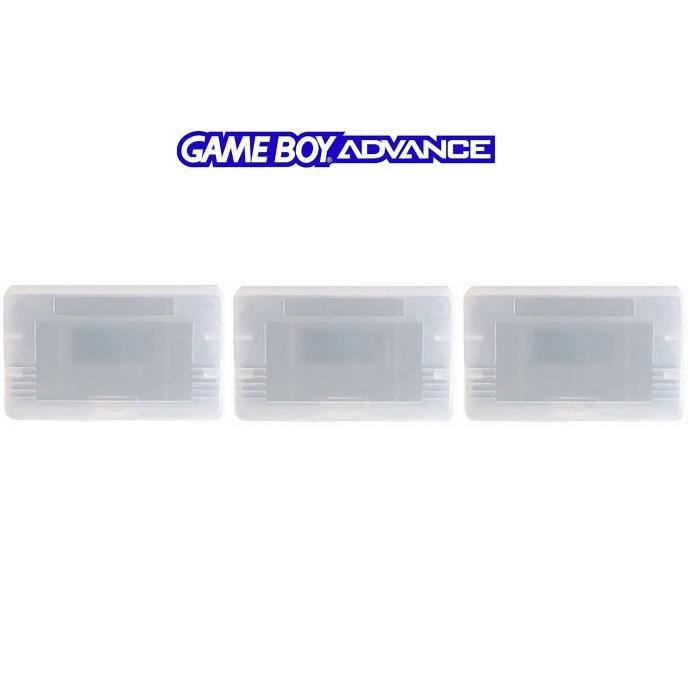 3 Boîtiers de protection Game Boy Advance GBA - boîte rangement étui