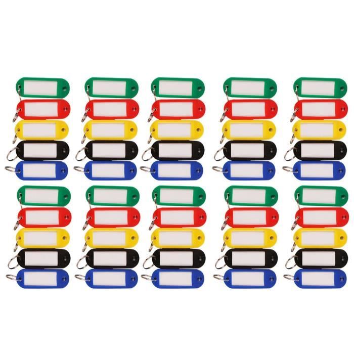 Lot De 120 Étiquettes Câble / Porte-clés - 10 Couleurs Assorties - Codage Et Identification - Uxcell