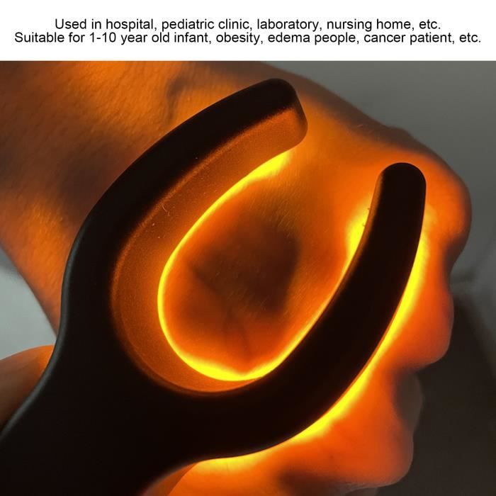 GES - Lumière de veine LED Lampe de recherche de veine à LED portable Localisateur de visionneuse de veine de perfusion,(lumière jau