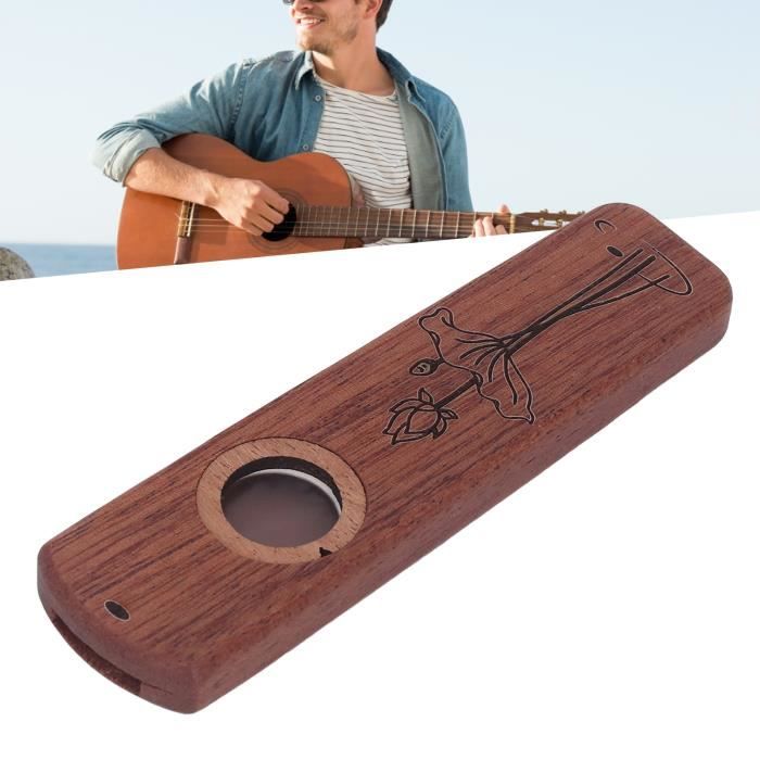 Akozon Bois Kazoo Wood Kazoo, Amplify Hum Kazoo FlTe Harmonica Portable avec
