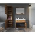 Meuble de salle de bain Montreal 60x35 cm - Wotan - Ensemble salle de bain + miroir + meuble colonne-1