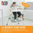 Baby Vivo Chaise haute Bébé 2 en 1 réglable pour Enfant avec Tablette Amovible de 6 Mois à 3 Ans - Oscar en Turquoise-1