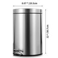 30 Sacs Poubelle Gratuits Poubelle Ronde 20 litres avec Couvercle pour Bureau Cuisine Salon ,Noir