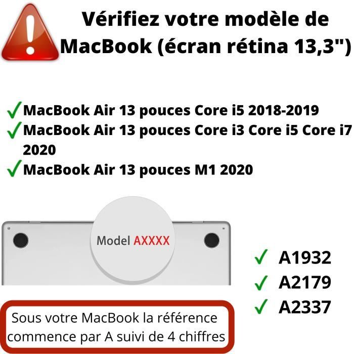 Wewoo - Housse Coque Mac de protection pour PC portable MacBook Air 13,3  pouces A1466 2012 - 2017 / A1369 2010 - 2012 multifonction à dissipation de  chaleur translucide ultra-polyvalenteavec support et