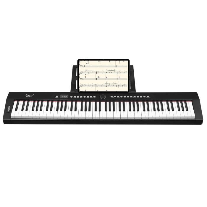 Clavier électronique 32 Touches Pour Débutants - 16 Sons, 10 Rythmes, Micro Inclus, Port USB-C - Pratique, Portable, Idéal Pour Enfants Et Adultes