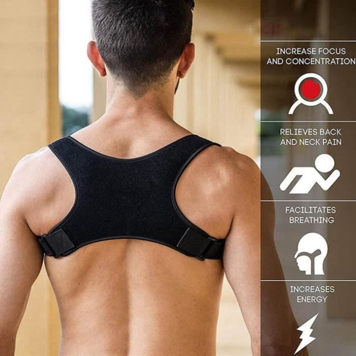Correcteur De Posture Dos Femme Et Homme Ceinture Redresse Dos
