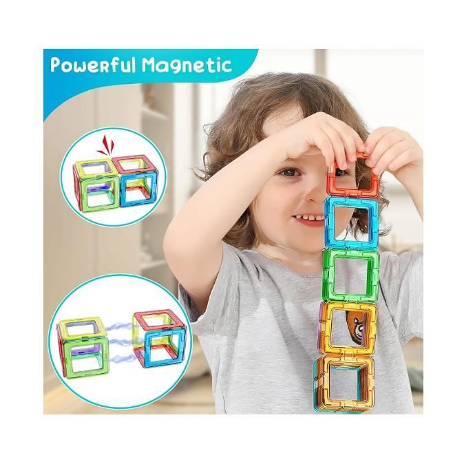 Jouet Enfant 3 4 5 6 7 8 Ans Magnetique 40PCS Blocs Jeux de Constru