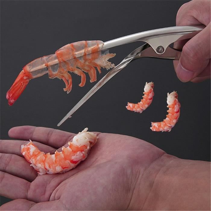 Éplucheur de crevettes en acier inoxydable, couteau de pêche à épluchage  rapide, dissolvant de coquille de homard Argent -DRFT1104 - Cdiscount Sport