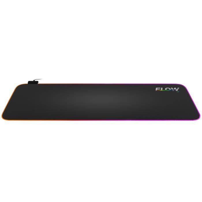 FlowUP Space Tapis de Souris XXL RGB, 900 x 400 mm avec 13 RGB Mode  d'éclairage, Revêtement optimisé - Balistik