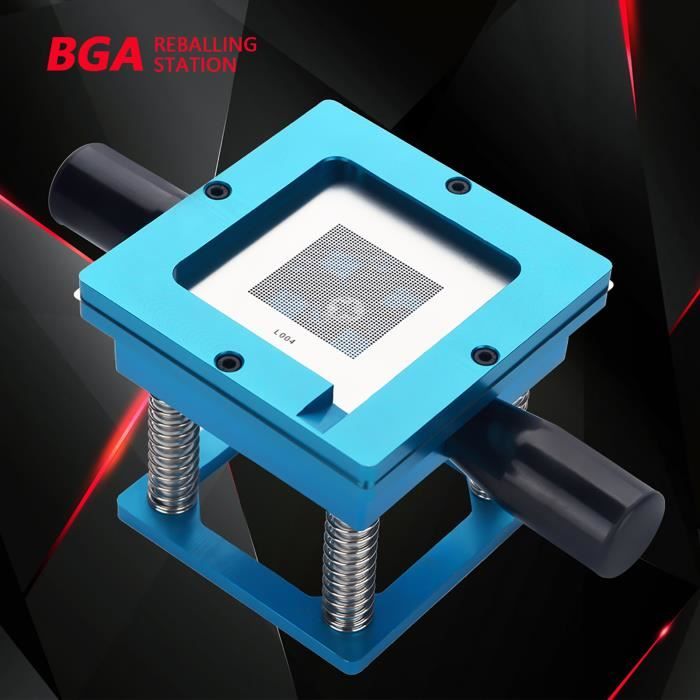 VIFER 33PCS Pochoirs BGA Universel Haute Précision BGA Reballing Stencils Pochoirs Nets Gabarits
