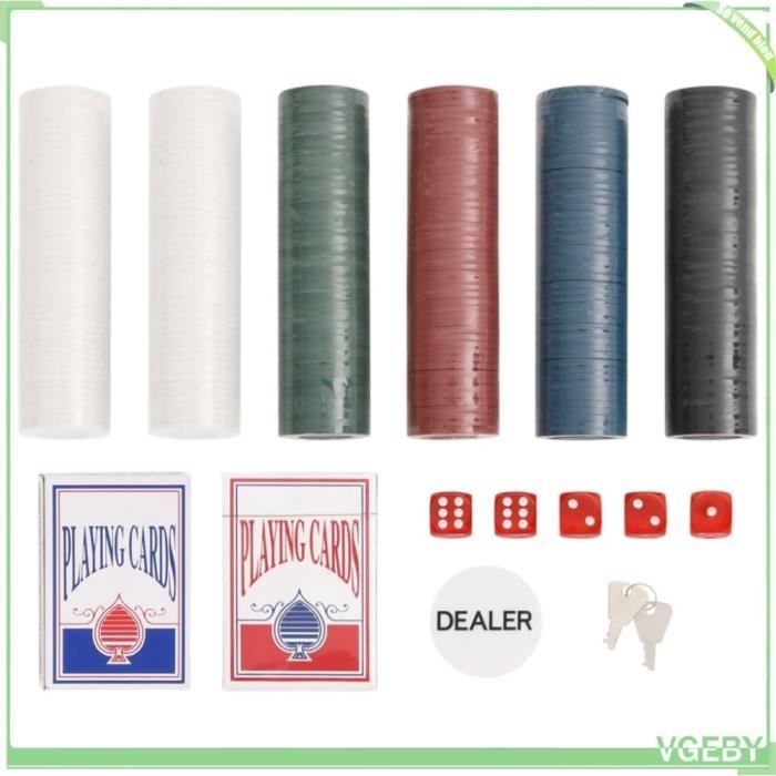 VidaXL Jeu de jetons de poker 300 pcs 11,5 g, ensemble de jeu de poker VidaXL Jeu de jetons de poker 300 pcs 11,5 g, ensemble de jeu de poker