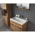 Meuble de salle de bain Montreal 60x35 cm - Wotan - Ensemble salle de bain + miroir + meuble colonne-2