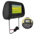 Drfeify moniteur d'appui-tête Siège de voiture arrière MP5 lecteur multimédia moniteur DVD appui-tête écran LCD 7in Bluetooth-2