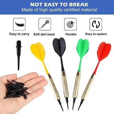 Deetenks 12 Fléchettes Pointe Souple 18 G – Kit Complet Avec 16 Ailettes Et 120 Pointes – Étui Robuste – Pour Jeu Et Tournoi