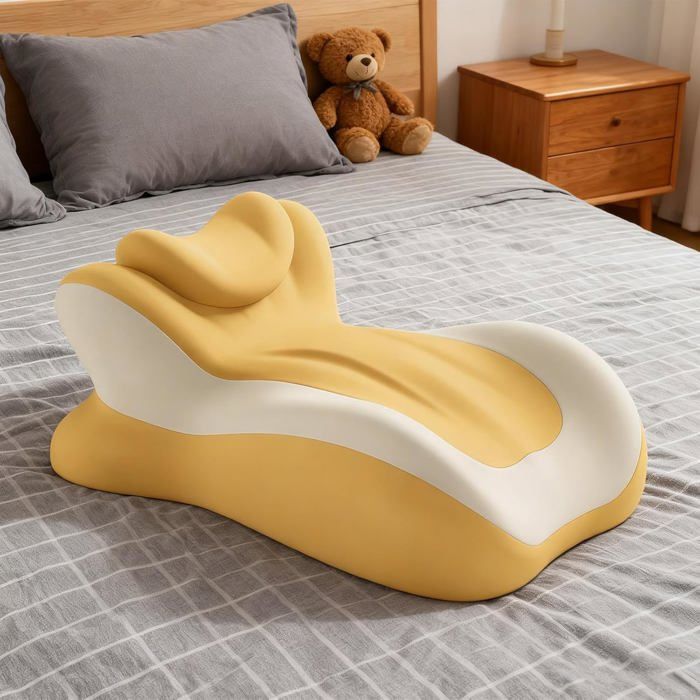 US-DXB Coussin Gonflable Floqué Multifonction - Soutien Confort Chambre Et Lune De Miel
