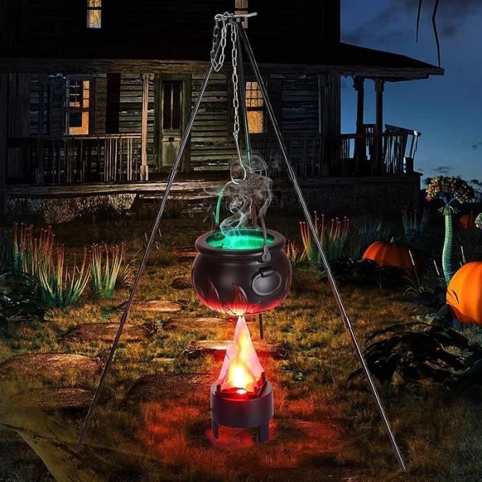 Machine à Brouillard avec Pot de Sorcière pour Halloween, Fontaine