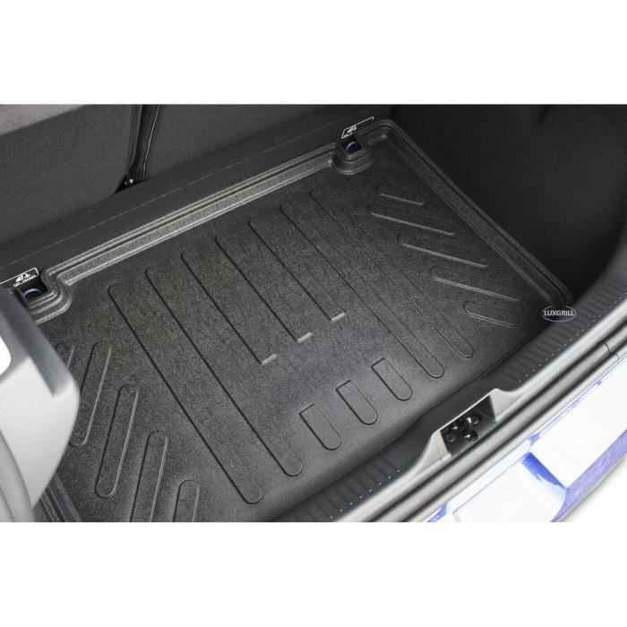 Tapis Caoutchouc Antidérapant Pour Renault Clio 4 (2013-2019) - Protection Porte Et Console Rouge
