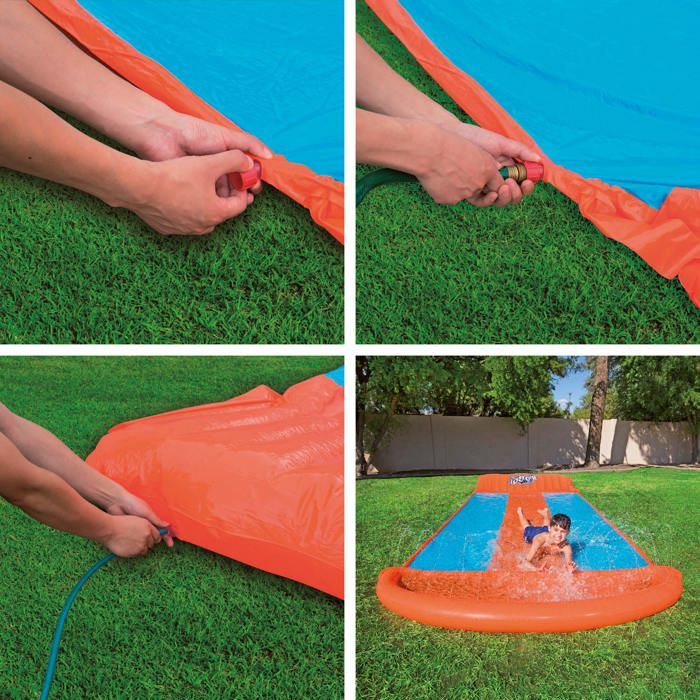 Summer Waves Toboggan aquatique enfants avec arroseur, 5,49m (778-5689) au meilleur prix sur