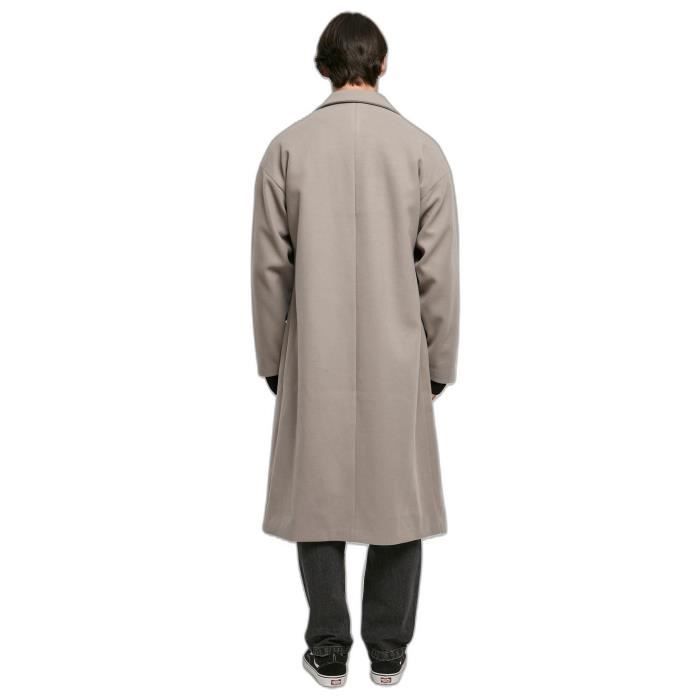 Manteau long Urban Classics Gris Coupe oversize décontractée
