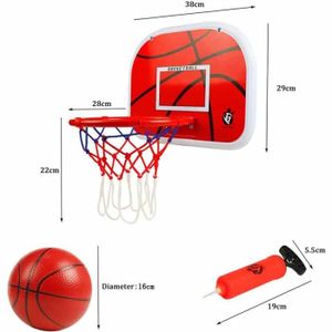 ZBHDEYG – Lot De 2 Mini Ballons Foot + 1 Mini Ballon Basket 16 Cm – Avec Pompe – Jouet Interactif Enfant