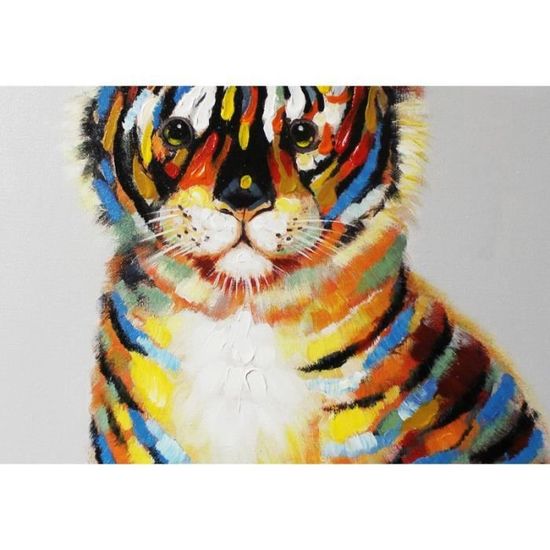 Peinture Bebe Tigre Multicolore Tigrou Cdiscount Maison