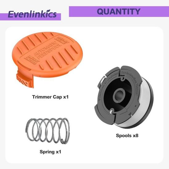 6 Bobine Filo Decespugliatore Black Decker - Ricambio Per STC1820, ST5530, GLC1823L20 E Altri Modelli - Foto 2