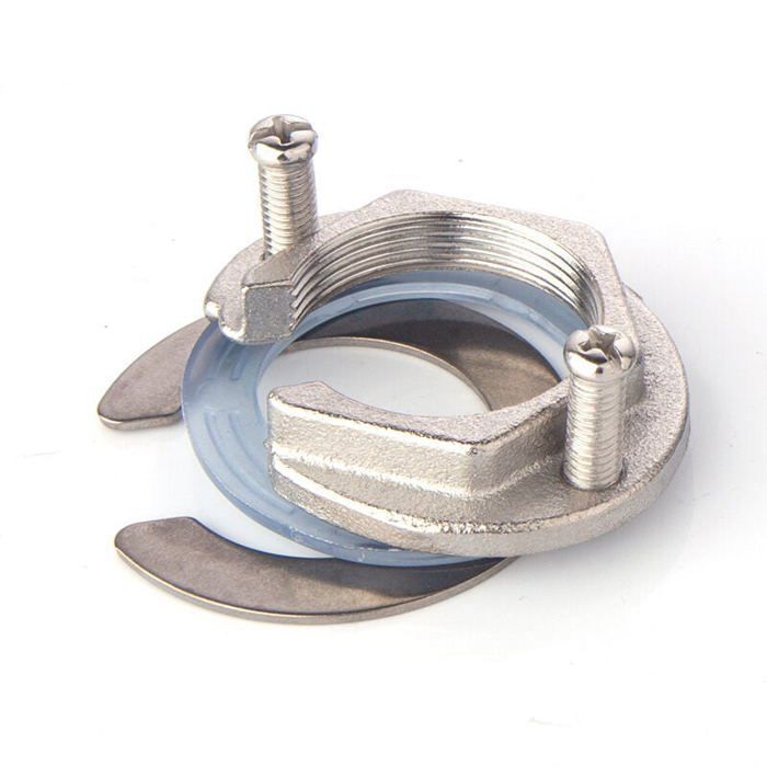 Lot De 4 écrous à Bride Laiton 1/2" - Écrous Hexagonaux Sécurité Pour Plomberie, Robinet évier, Machine à Laver