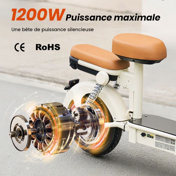Trottinette électrique ISCOOTER IX4 800W Pour Adulte - Noir, Quasi-neuf
