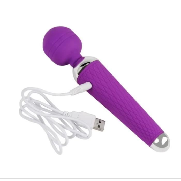 Vibromasseur Baguette Magique 2.0 Rose - Clitoridien, Recharge USB, Silicone, Sextoy Femme