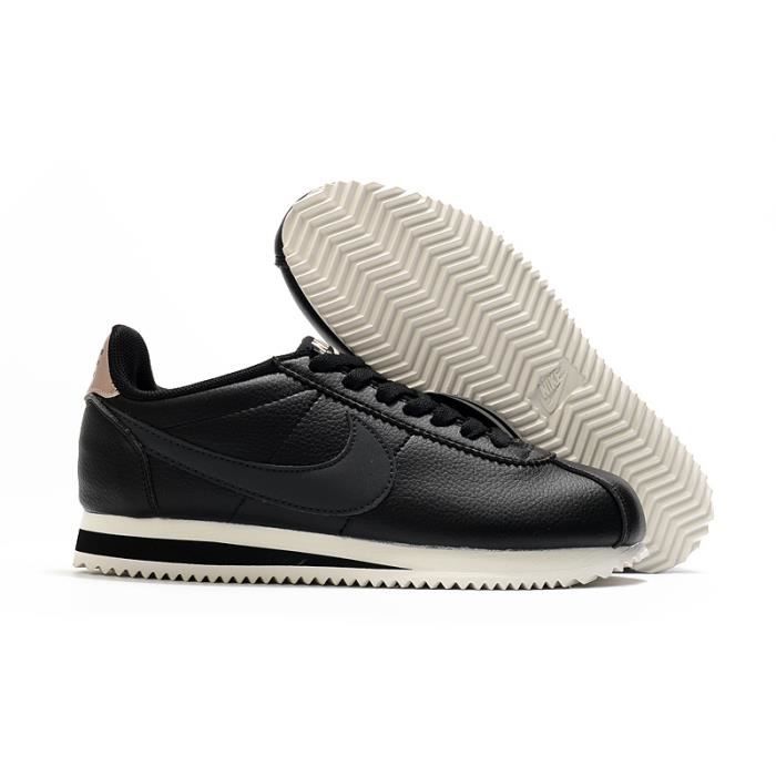 nike classic cortez leather black
