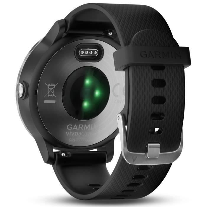 GARMIN Vivoactive 3 Silver Montre connect e GPS Cardio Noir