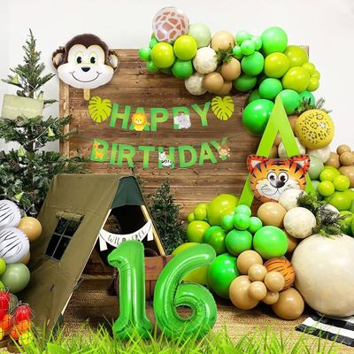 Jungle Decoration Anniversaire 1 An Garçon Fille, Deco