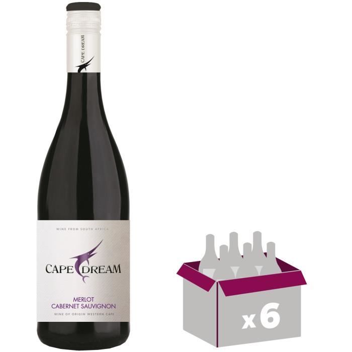 Cape Dream 2015 Merlot Cabernet - Vin rouge d'Afrique du Sud