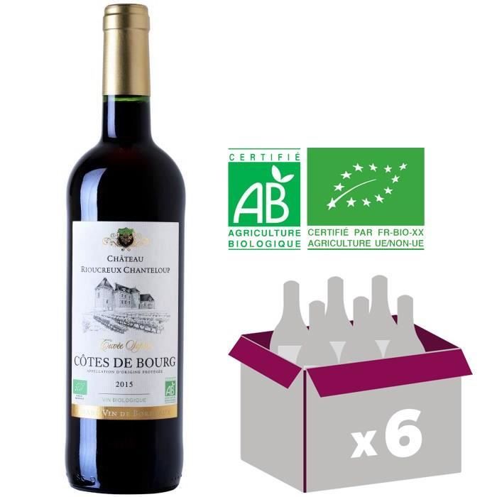 Château Rioucreux Chanteloup 2015 Côtes de Bourg - Vin rouge du Sud Ouest - Bio
