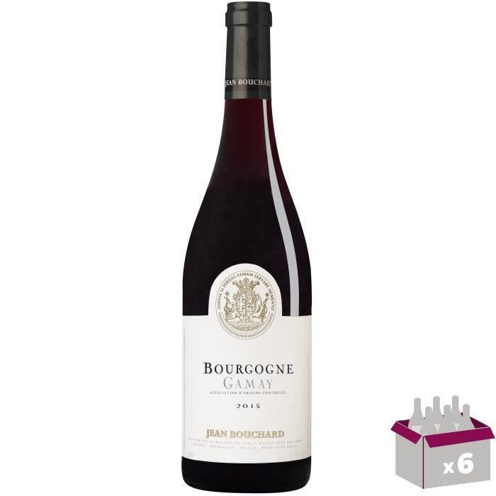 Jean Bouchard 2015 Bourgogne Gamay - Vin rouge de Bourgogne x6