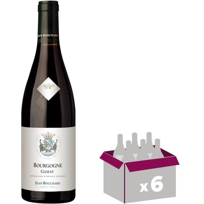 Jean Bouchard 2015 Bourgogne Gamay - Vin rouge de Bourgogne x6